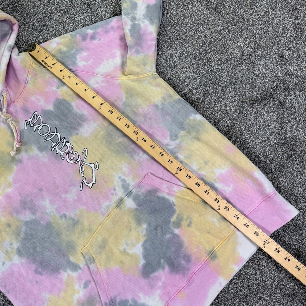 Bodega Hidden In Plain Sight Tie Dye Hoodie Mens XL Pink Yellow Grey Tie Dye USA - Picture 9 of 11
